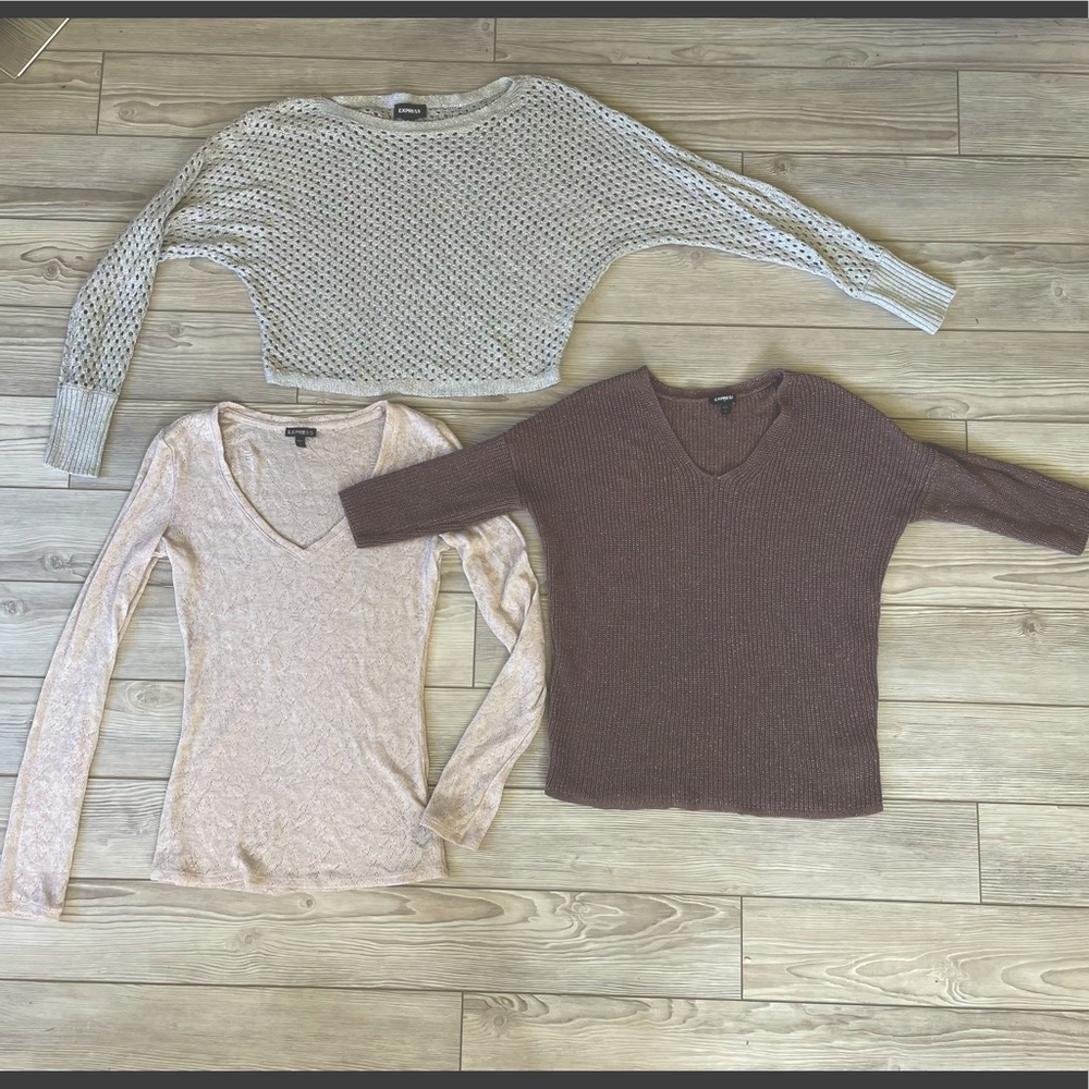 3 Medium Express Sweaters